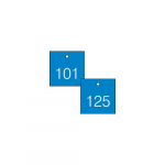 1-1/2" Numbered Tag Series 101-125 Blue/White_noscript