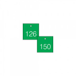 1-1/2" Numbered Tag Series 126-150 Green/White_noscript