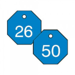 1-1/2" Numbered Tag Series 26-50 Blue/White_noscript