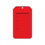 Safety Tag "Unserviceable"_noscript