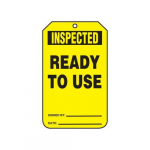 Status Safety Tag "Inspected- Ready To Use"