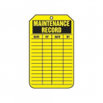 Status Safety Tag "Maintenance Record"