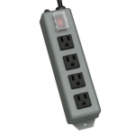 Power Strip, 4 Outlet with 5/8" Diameter Rod