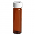 40mL Amber EPA Vial with White Polypropylene Cap_noscript