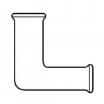 1" x 1/2" Process Pipe Reducing Elbow_noscript