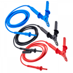 Set of 3 10 ft 5kV Safety Probes with Clips