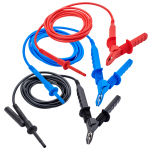 Set of 3 25 ft 5kV Safety Probes with Clips