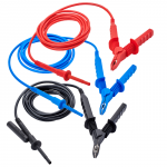 Set of 3 10 ft 5kV Safety Probes with Clips