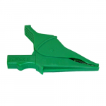 Clip, Safety Alligator, Green (1000V CAT IV, 15A, UL)_noscript
