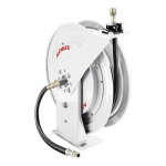 White Heavy Duty Oil Hose Reel with 317813-50 Hose