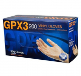 GPX3 200 Vinyl Powder Free Industrial Gloves, Small_noscript