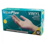 GlovePlus Vinyl Powdered Industrial Gloves, Small