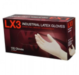 LX3 Latex Powder Free Industrial Gloves, Large