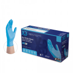 X3 Blue Nitrile Gloves, L Size_noscript