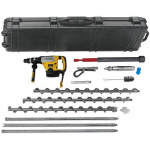 2" Stainless Steel Flighted Auger Kit with DeWalt Drill
