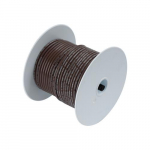 100ft 18 AWG Tinned Copper Wire, Brown