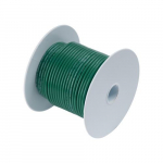 100ft 18 AWG Tinned Copper Wire, Green