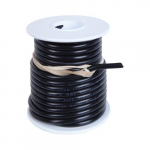 Tinned Copper Wire, 16 AWG (1mm^2), Black, 25ft_noscript