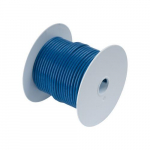 Tinned Copper Wire, 16 AWG (1mm^2), Dark Blue, 25ft_noscript