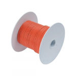 Tinned Copper Wire, 16 AWG (1mm^2), Orange, 25ft_noscript