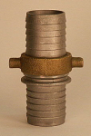 2" Aluminum With Brass Nut Suction Hose Coupling