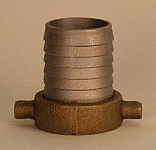 2" Aluminum With Brass Nut Suction Hose Coupling