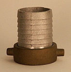 2-1/2" Aluminum With Brass Nut Suction Hose Coupling