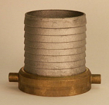 4" Aluminum With Brass Nut Suction Hose Coupling_noscript