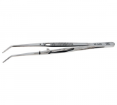6" College Forceps with Curved Tips & Lock_noscript