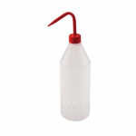 250ml Wash Bottle with Red Sloping Shoulder_noscript