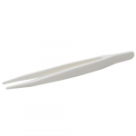 145mm White Tweezers with Sharp Ends_noscript