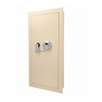 Beige Color Biometric Wall Safe, 0.82 Cubic Ft