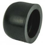 Black Snap On Rubber Push Button Cover