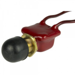 2 Position SPST PVC Coated Push Button Switch, Off/(On)_noscript