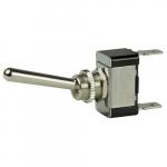 SPST Chrome Plated Toggle Switch, Off/On