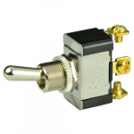 SPDT Chrome Plated Toggle Switch, On/Off/(On)_noscript