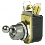 SPST Chrome Plated Toggle Switch, 3/8" Ball Handle_noscript