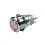 Push-Button On/Off 12V Red LED