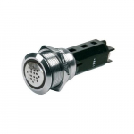 12V Buzzer and Red Warning Light, Stainless Steel_noscript