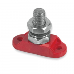 Insulated Distribution Stud, Single 1/4" / Red_noscript
