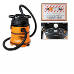 1871M/AS Solid and Fluid Vacuum Cleaner, 35 L
