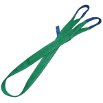 8153 Lifting Web Sling, Green, Two Layer, 10 m