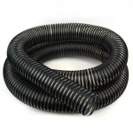 Dust Hose, Clear with Black Helix, 2-1/2" x 20'_noscript