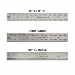6" Precision 4R Rigid Stainless Steel Ruler