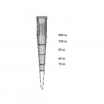 Reference Tip Pipet Tip 1-250 Microliters - Racked
