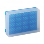 96 Well Preparation Rack with Cover, Fluorescent Blue