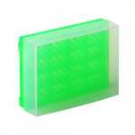 96 Well Preparation Rack with Cover, Fluorescent Green