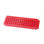 80 Well Microcentrifuge Tube Rack, Red