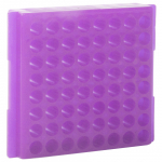 64 Well Autoclavable Micro Tube Rack, Lavender