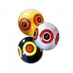 Scare-Eye Balloon, White, Black and Yellow_noscript